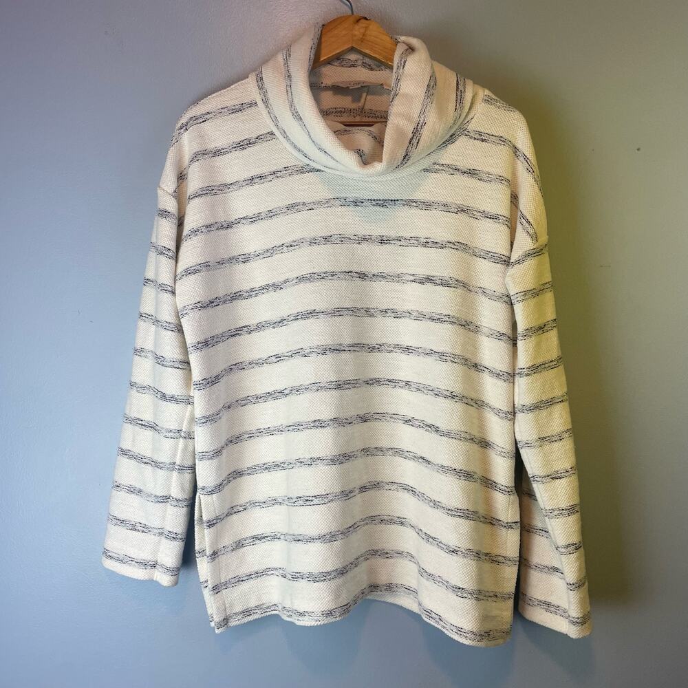 Ann Taylor Loft Cowl Neck Sweater Womens Medium White Quiet Luxury Medium